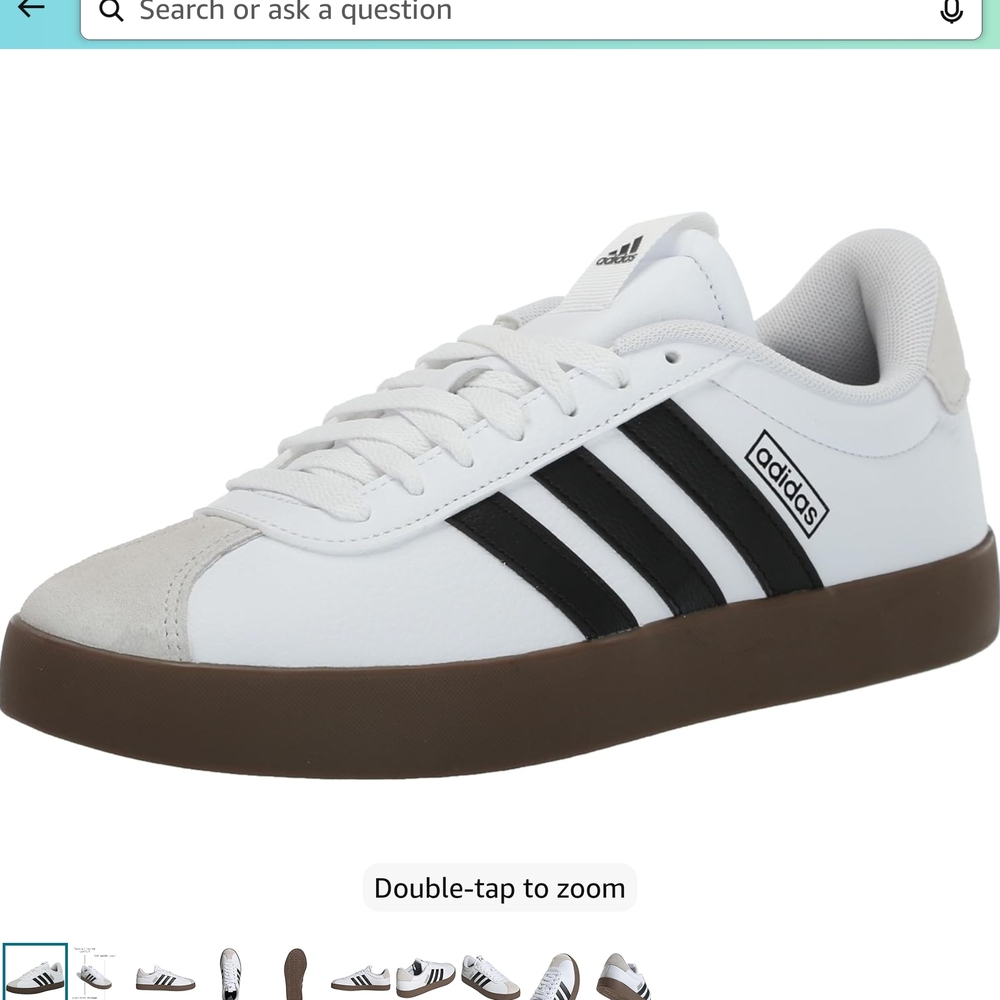 Adidas VL 3.0 White and Black Sneakers